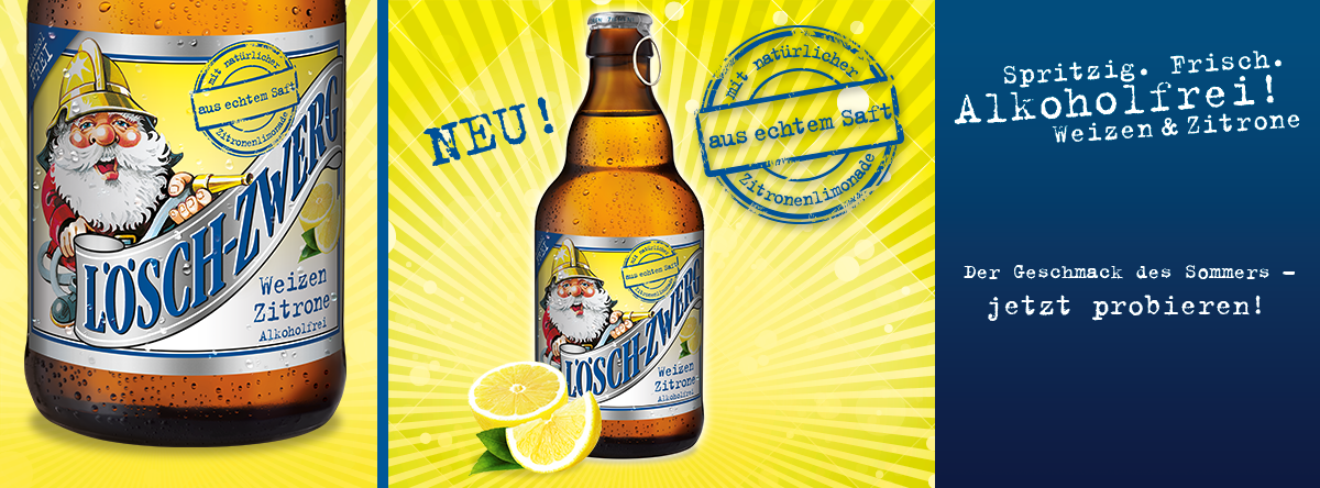 Lösch-Zwerg Weizen Zitrone Alkoholfrei Lösch-Zwerg Weizen Zitrone Alkoholfrei